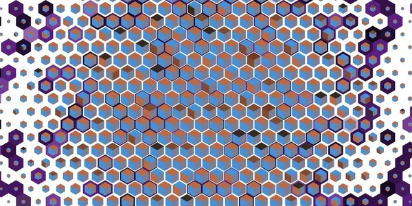 抽象的なカラフルなハニカムハニカムシームレスパターン六角形モザイク — ストック写真