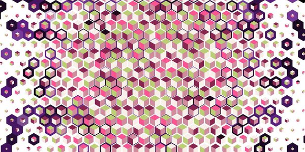 Abstract colorful honeycomb honey seamless pattern hexagon mosaic 