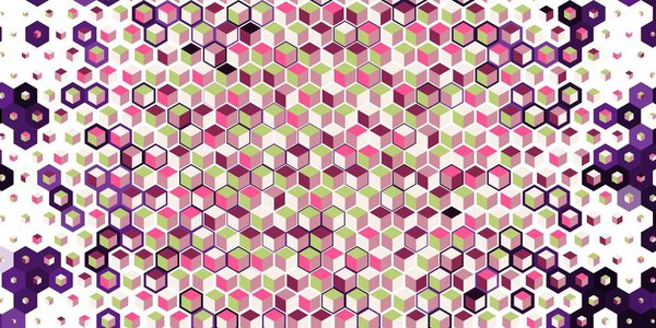 Abstract colorful honeycomb honey seamless pattern hexagon mosaic 