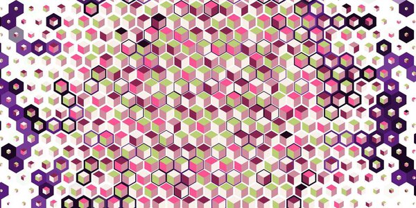 Abstract colorful honeycomb honey seamless pattern hexagon mosaic 