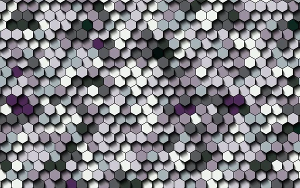 Abstraktní barevná voštice medový bezproblémové šestihranné mozaiky — Stock fotografie