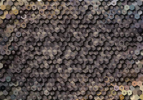 추상 화려한 벌집 꿀 원활한 패턴 육각 모자이크 — 스톡 사진