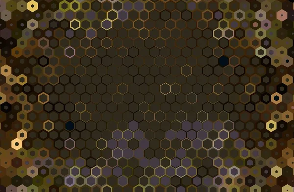 Abstrakt färgglada Honeycomb honung sömlösa mönster Hexagon mosaik — Stockfoto