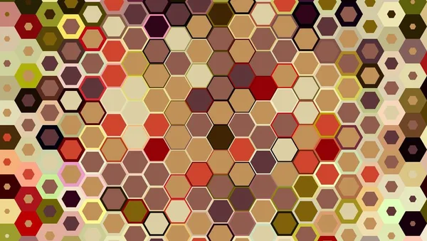 Abstracte kleurrijke honingraat honing naadloze patroon zeshoek mozaïek — Stockfoto