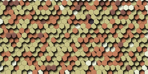 Absztrakt színes méhsejt méz varrat nélküli minta hatszög mozaik — Stock Fotó