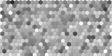 Petek Açık Gri, Gümüş, ızgara dikişsiz arka plan veya Altıgen hücre 