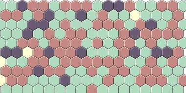 Petek altın ızgara dikişsiz arka plan veya Altıgen hücre 