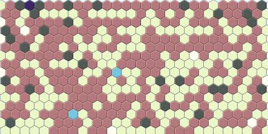 Petek altın ızgara dikişsiz arka plan veya Altıgen hücre 