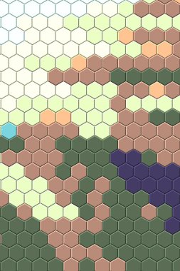 Petek altın ızgara dikişsiz arka plan veya Altıgen hücre 