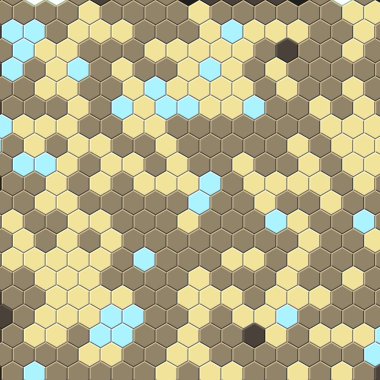 Petek altın ızgara dikişsiz arka plan veya Altıgen hücre 