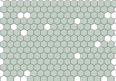 Petek altın ızgara dikişsiz arka plan veya Altıgen hücre 