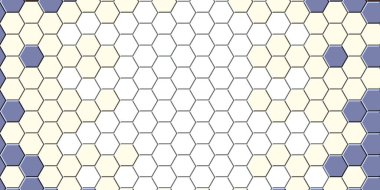 Petek altın ızgara dikişsiz arka plan veya Altıgen hücre 