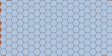 Petek mavi ızgara dikişsiz arka plan veya Altıgen hücre 