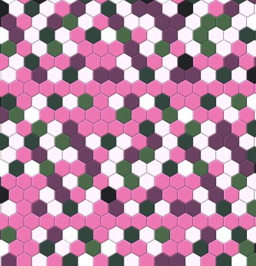 Petek pembe ızgara dikişsiz arka plan veya Altıgen hücre 