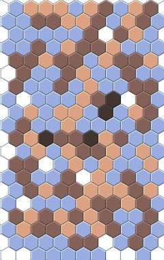 Petek altın ızgara dikişsiz arka plan veya Altıgen hücre 