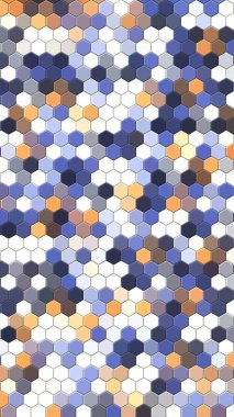 Petek Koyu mavi, ızgara dikişsiz arka plan veya Altıgen hücre 