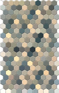 Petek altın ızgara dikişsiz arka plan veya Altıgen hücre 