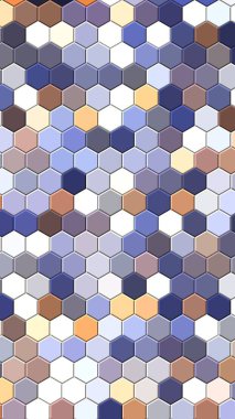 Petek Koyu mavi, ızgara dikişsiz arka plan veya Altıgen hücre 