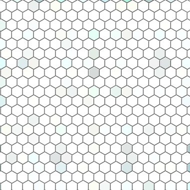Petek Açık Gri, Gümüş, ızgara dikişsiz arka plan veya Altıgen hücre 