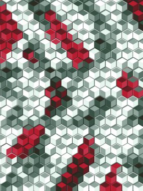 Petek Koyu kırmızı, ızgara dikişsiz arka plan veya Altıgen hücre 