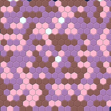 Petek pembe ızgara dikişsiz arka plan veya Altıgen hücre 