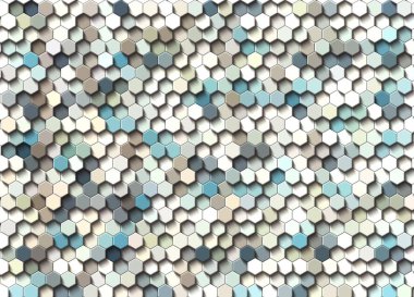 Petek altın ızgara dikişsiz arka plan veya Altıgen hücre 