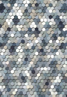 Petek altın ızgara dikişsiz arka plan veya Altıgen hücre 