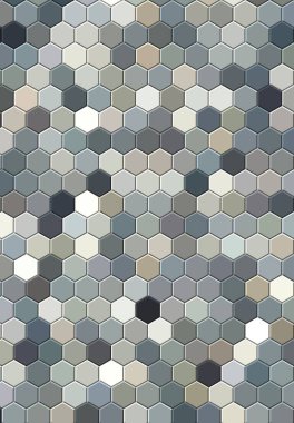 Petek altın ızgara dikişsiz arka plan veya Altıgen hücre 