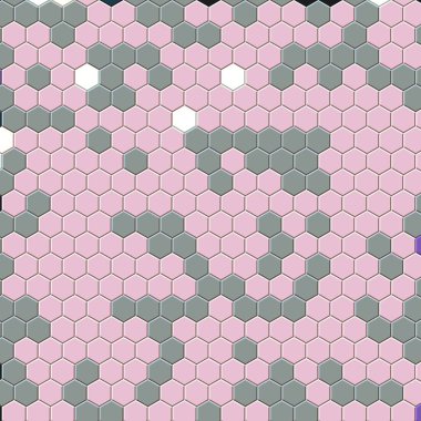 Petek pembe ızgara dikişsiz arka plan veya Altıgen hücre 