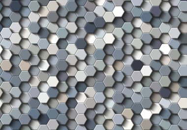 Petek altın ızgara dikişsiz arka plan veya Altıgen hücre 