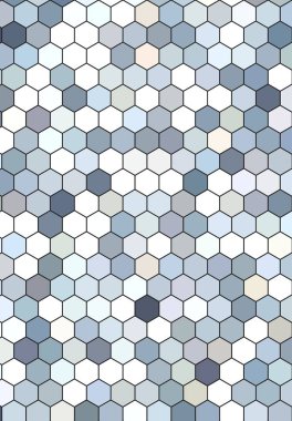 Petek mavi ızgara dikişsiz arka plan veya Altıgen hücre 