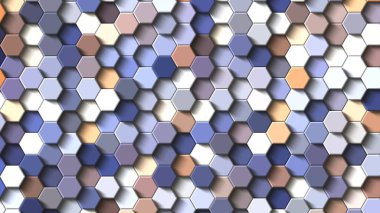 Petek altın ızgara dikişsiz arka plan veya Altıgen hücre 