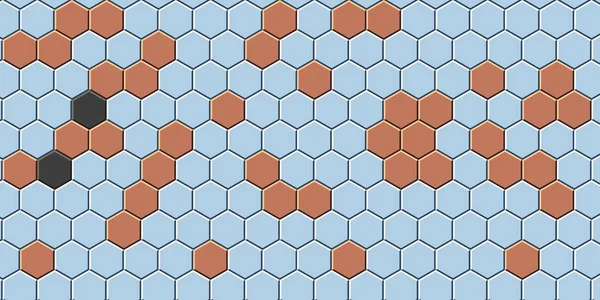 Petek altın ızgara dikişsiz arka plan veya Altıgen hücre 