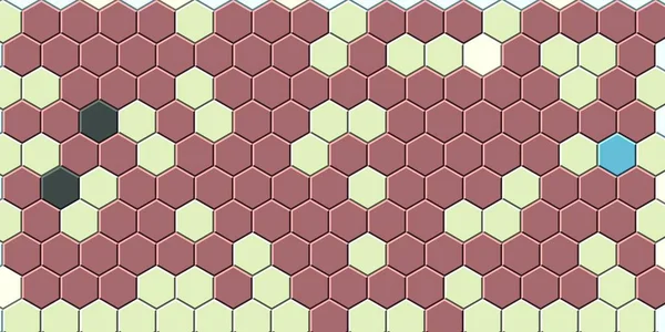 Fondo sin costura de rejilla de oro de panal o celda hexagonal —  Fotos de Stock