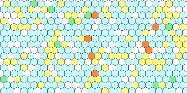 Petek altın ızgara dikişsiz arka plan veya Altıgen hücre 