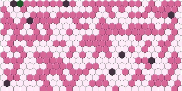 Petek pembe ızgara dikişsiz arka plan veya Altıgen hücre 