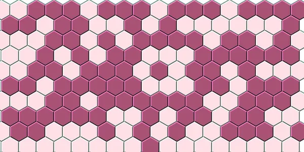 Petek pembe ızgara dikişsiz arka plan veya Altıgen hücre 