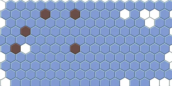 Honeycomb złota siatka bezszwowe tło lub sześciokątne komórki — Zdjęcie stockowe