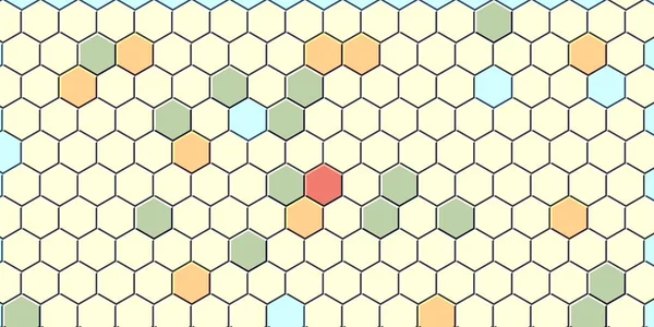 Petek altın ızgara dikişsiz arka plan veya Altıgen hücre 