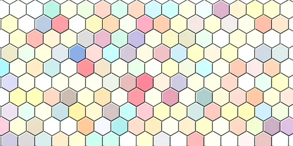 Fondo sin costura de rejilla de oro de panal o celda hexagonal —  Fotos de Stock