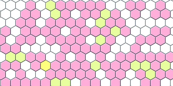 Petek pembe ızgara dikişsiz arka plan veya Altıgen hücre 