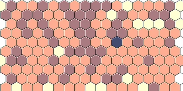 Petek altın ızgara dikişsiz arka plan veya Altıgen hücre 