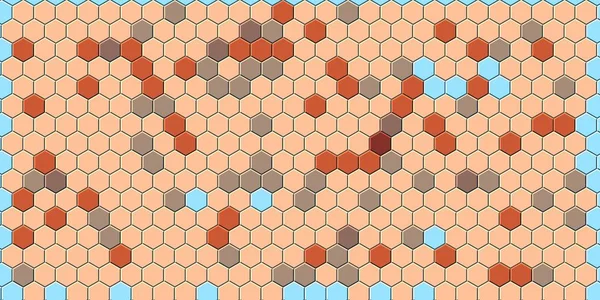 Petek altın ızgara dikişsiz arka plan veya Altıgen hücre 