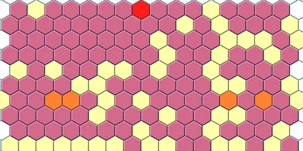 Petek altın ızgara dikişsiz arka plan veya Altıgen hücre 