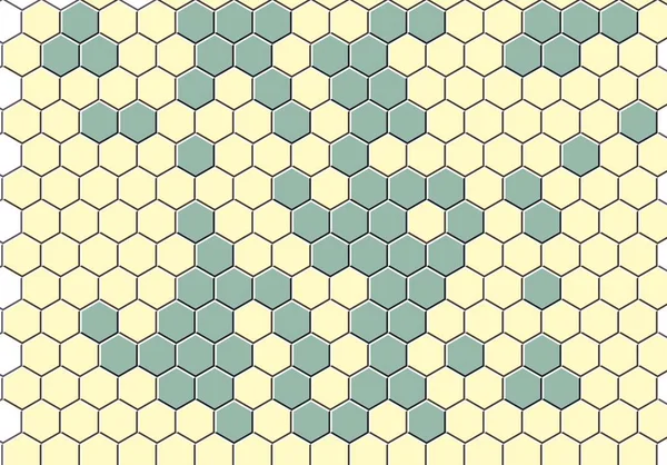 Petek altın ızgara dikişsiz arka plan veya Altıgen hücre 