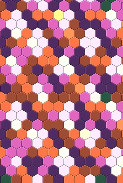 Honeycomb pink grid seamless background or Hexagonal cell