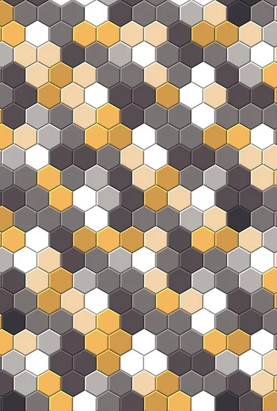 Petek altın ızgara dikişsiz arka plan veya Altıgen hücre 