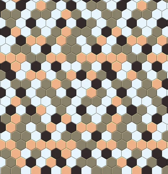 Petek altın ızgara dikişsiz arka plan veya Altıgen hücre 