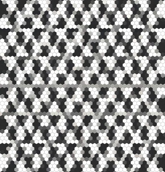 Стільникові світло-сірий, срібний, сітка безшовні фону або гексагональної клітини — стокове фото