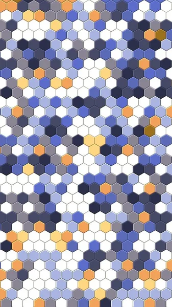 Petek Koyu mavi, ızgara dikişsiz arka plan veya Altıgen hücre 